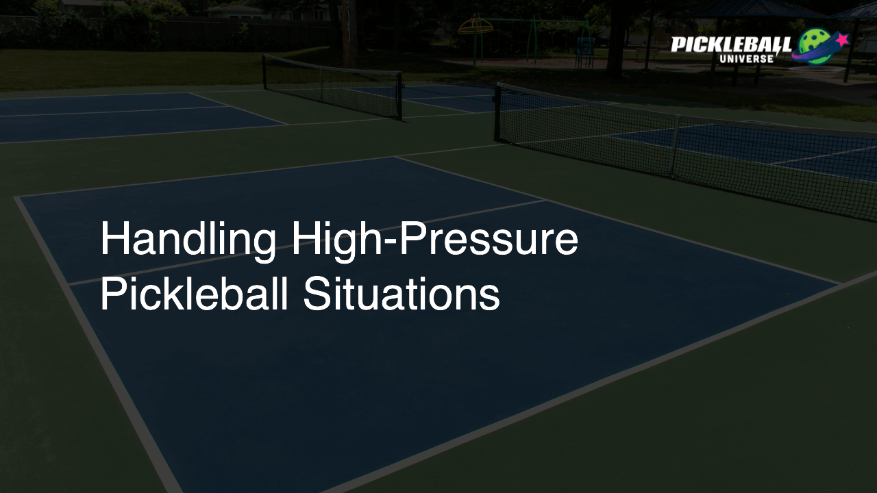 Handling High-Pressure Pickleball Situations