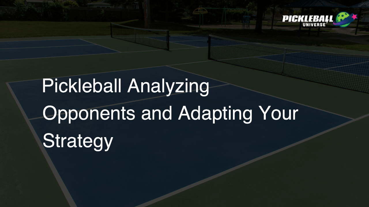 Pickleball Analyzing Opponents and Adapting Your Strategy