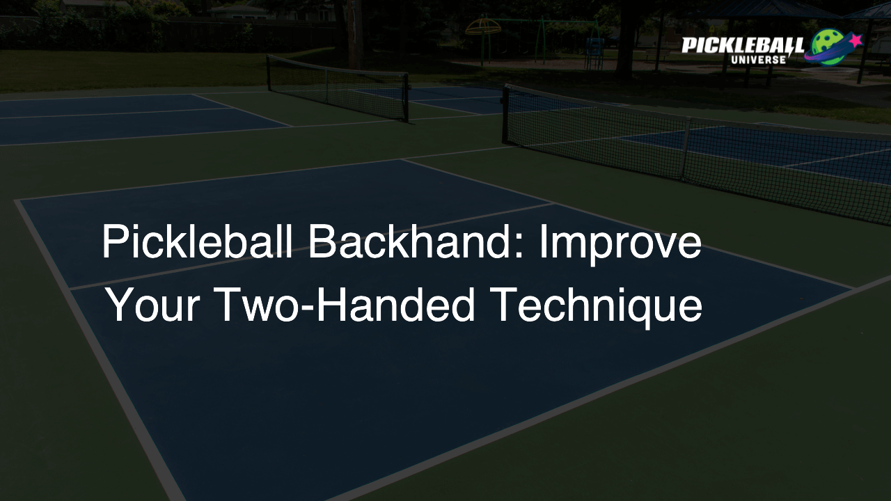 Pickleball Backhand: Improve Your Two-Handed Technique