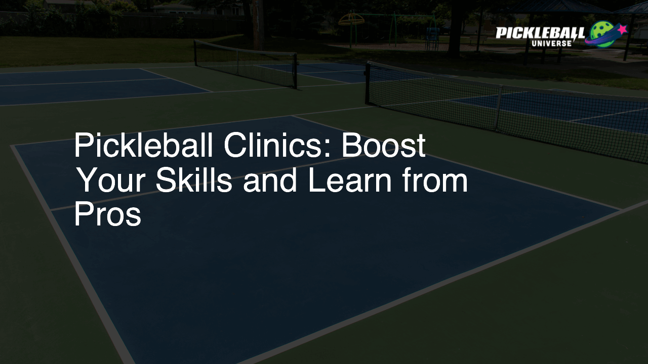Pickleball Clinics: Boost Your Skills and Learn from Pros