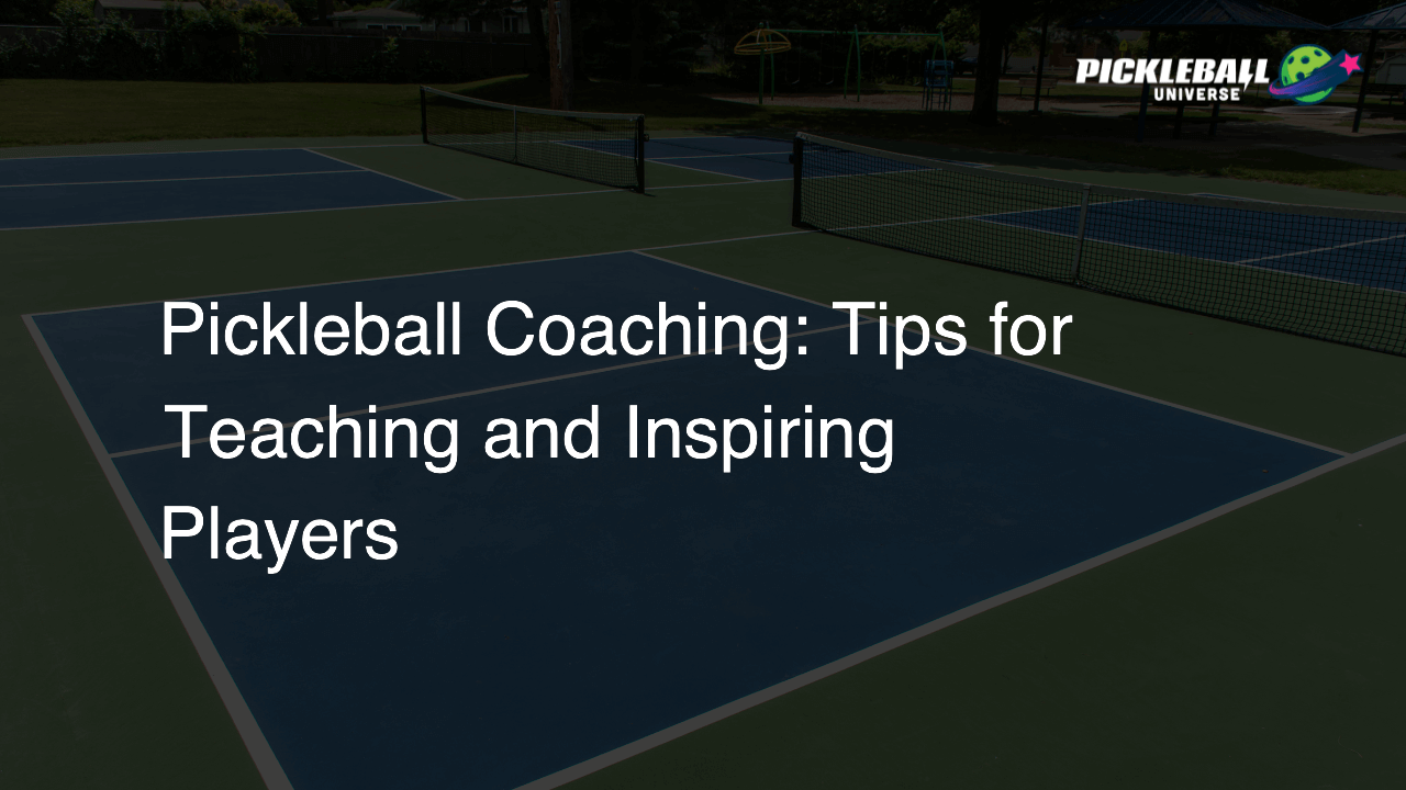 Pickleball Coaching: Tips for Teaching and Inspiring Players