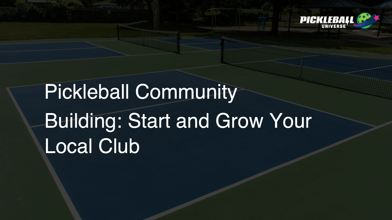 Pickleball Community Building: Start and Grow Your Local Club