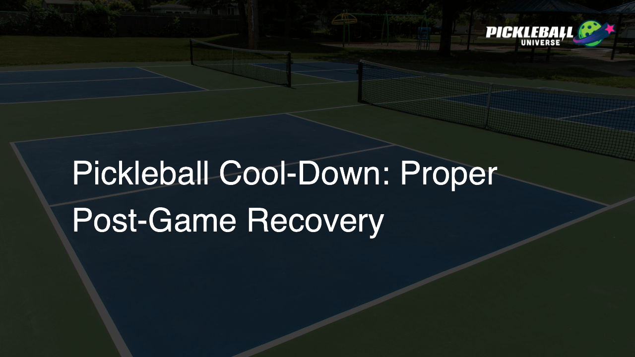 Pickleball Cool-Down: Proper Post-Game Recovery