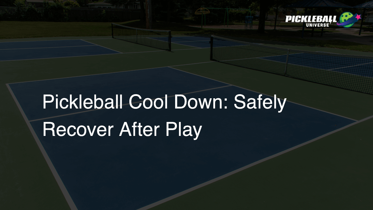 Pickleball Cool Down: Safely Recover After Play