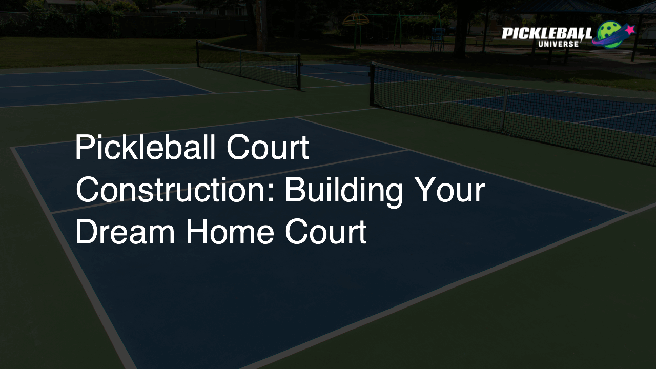 Pickleball Court Construction: Building Your Dream Home Court