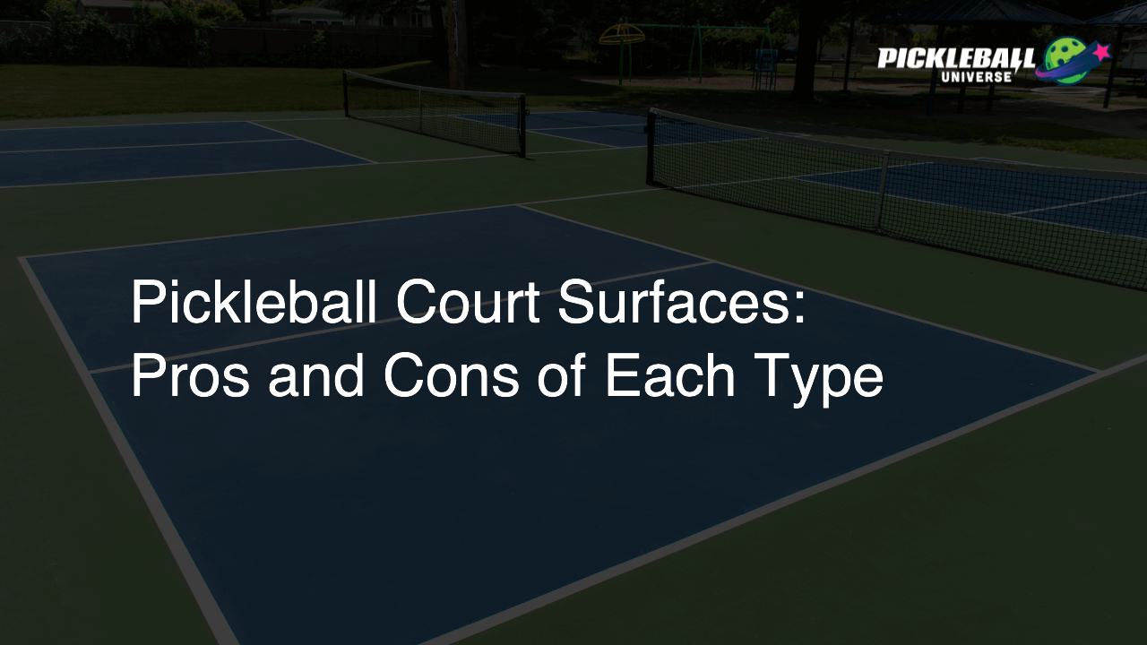 Pickleball Court Surfaces: Pros and Cons of Each Type