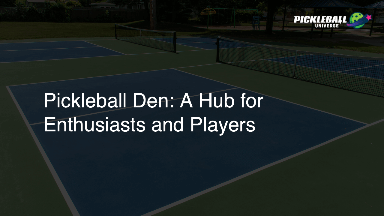 Pickleball Den: A Hub for Enthusiasts and Players