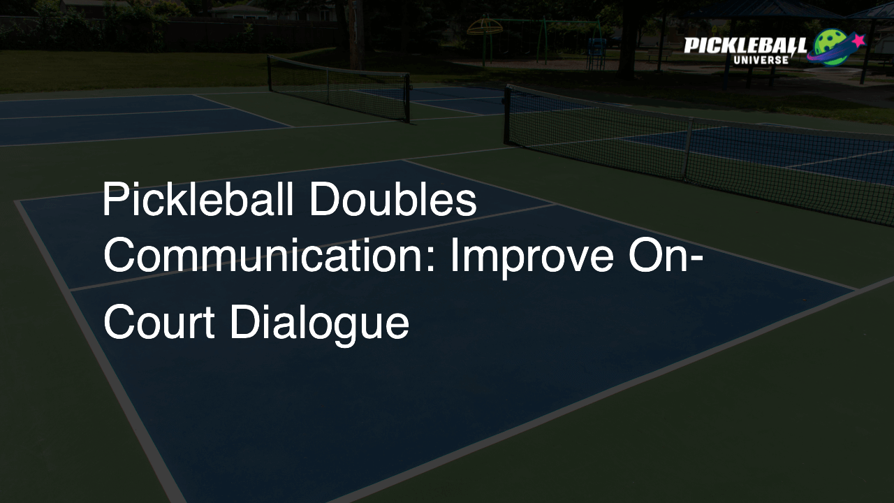 Pickleball Doubles Communication: Improve On-Court Dialogue