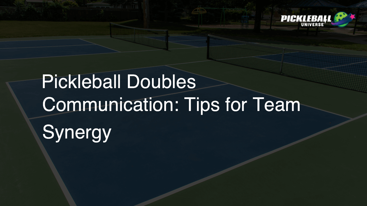Pickleball Doubles Communication: Tips for Team Synergy