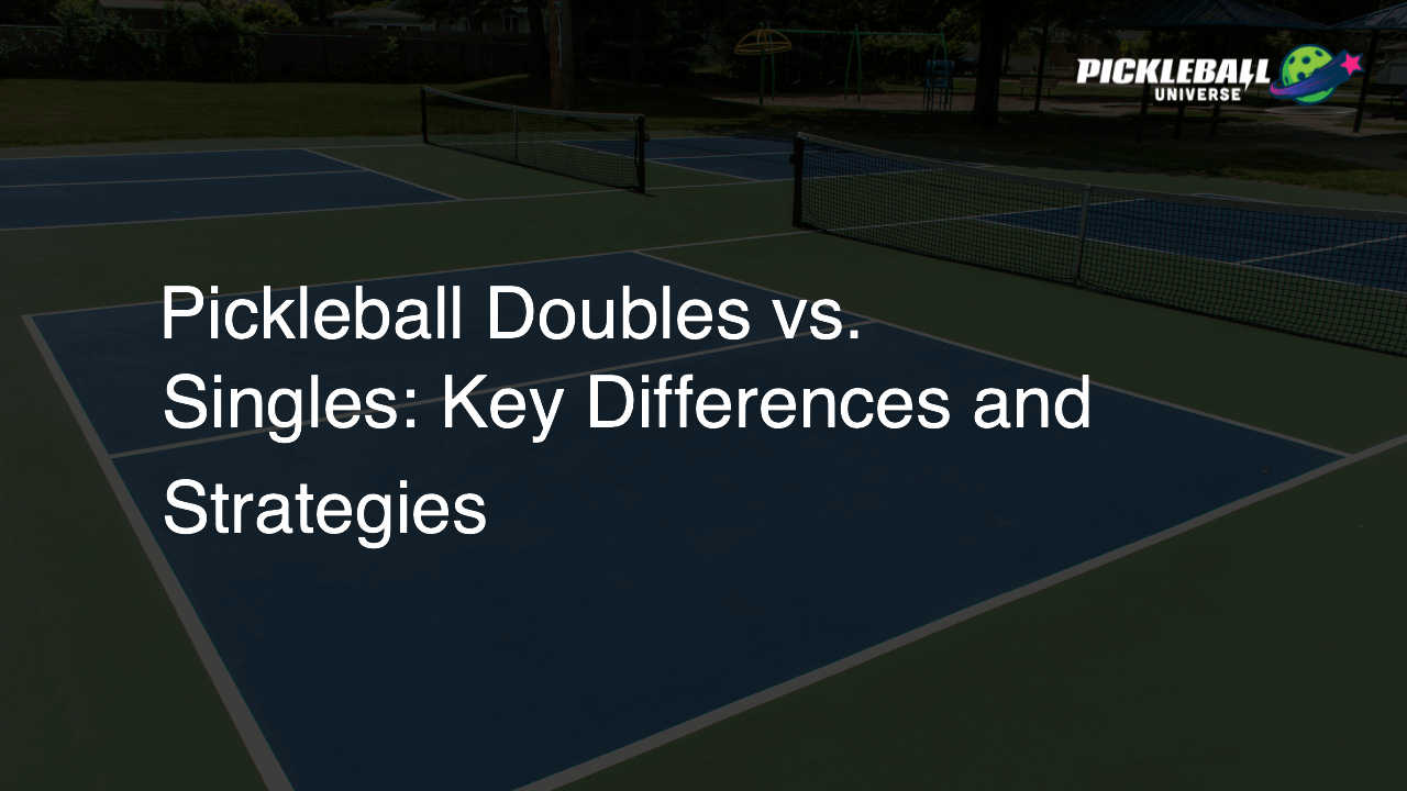 Pickleball Doubles vs. Singles: Key Differences and Strategies