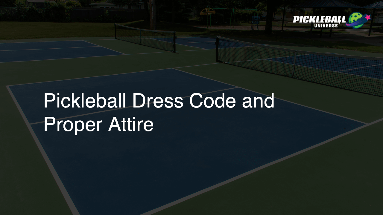 Pickleball Dress Code and Proper Attire