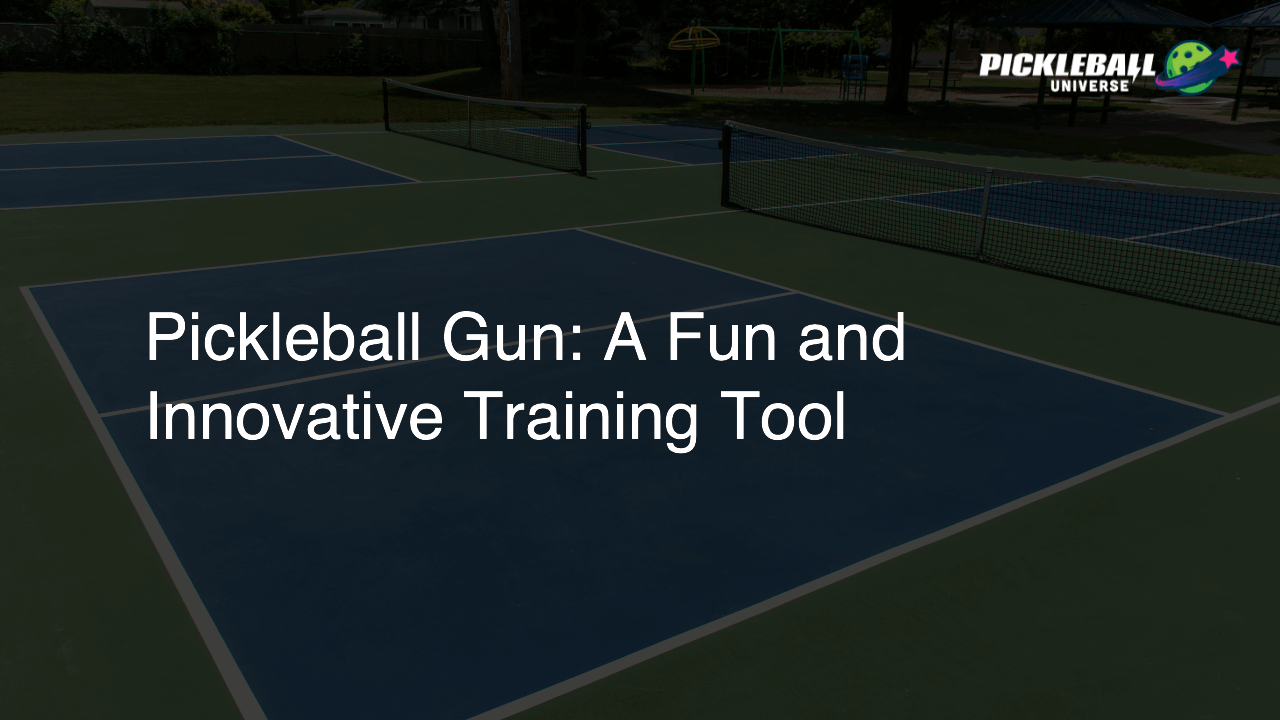 Pickleball Gun: A Fun and Innovative Training Tool