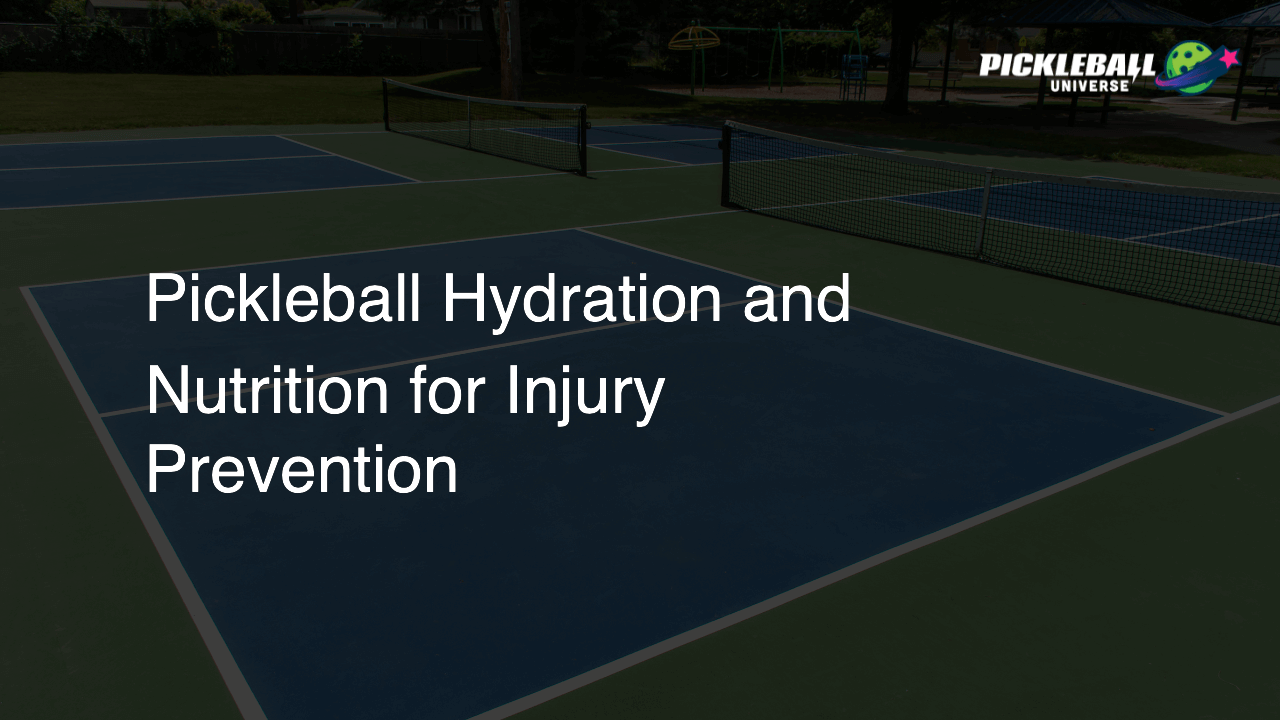 Pickleball Hydration and Nutrition for Injury Prevention