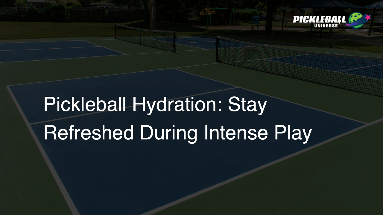 Pickleball Hydration: Stay Refreshed During Intense Play