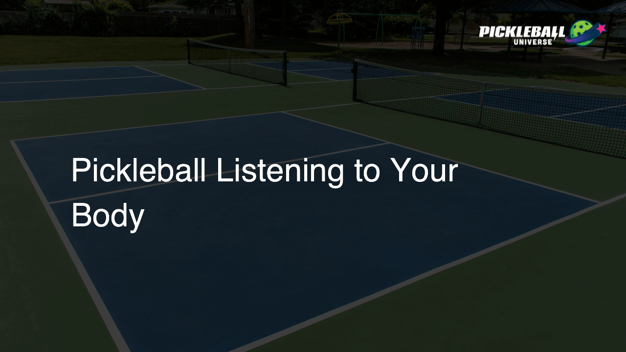 Pickleball Listening to Your Body