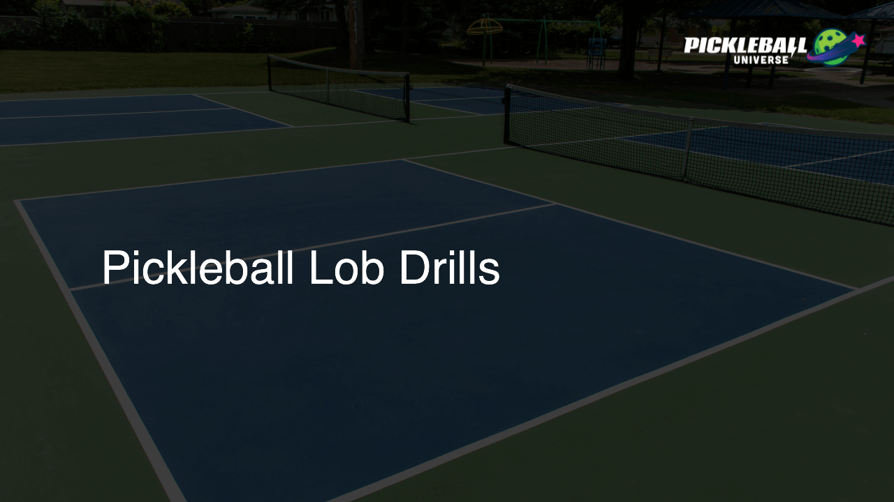 Pickleball Lob Drills