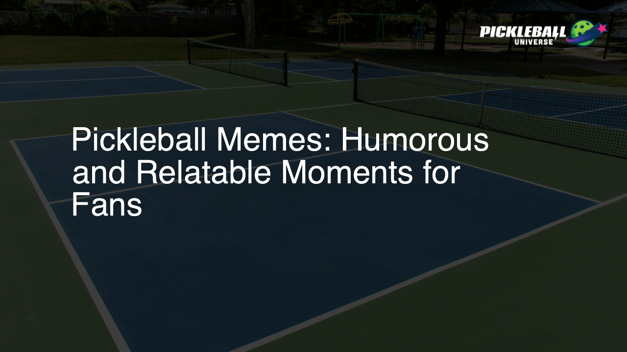 Pickleball Memes: Humorous and Relatable Moments for Fans