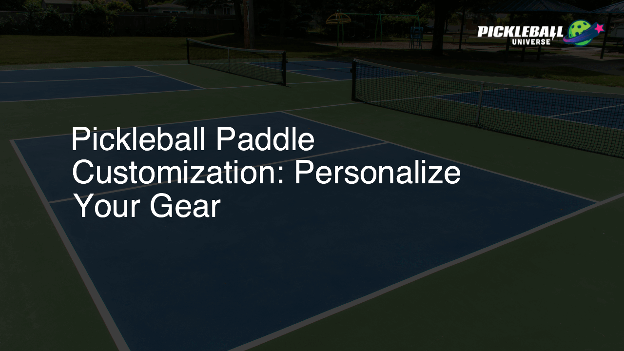 Pickleball Paddle Customization: Personalize Your Gear