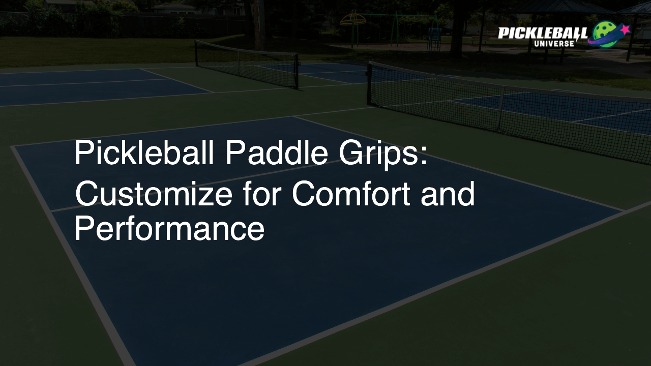 Pickleball Paddle Grips: Customize for Comfort and Performance
