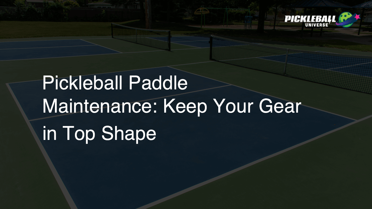 Pickleball Paddle Maintenance: Keep Your Gear in Top Shape