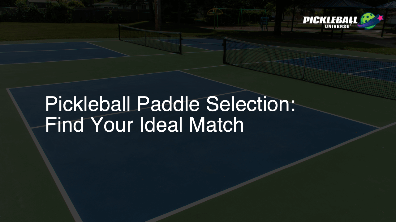 Pickleball Paddle Selection: Find Your Ideal Match