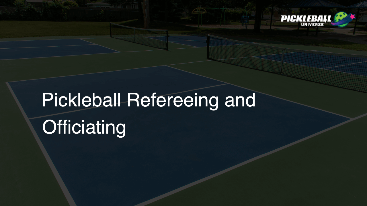 Pickleball Refereeing and Officiating
