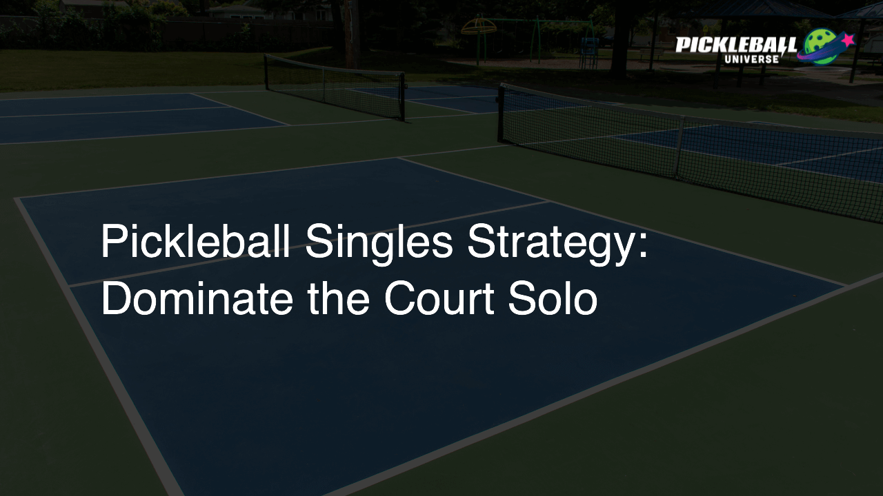 Pickleball Singles Strategy: Dominate the Court Solo