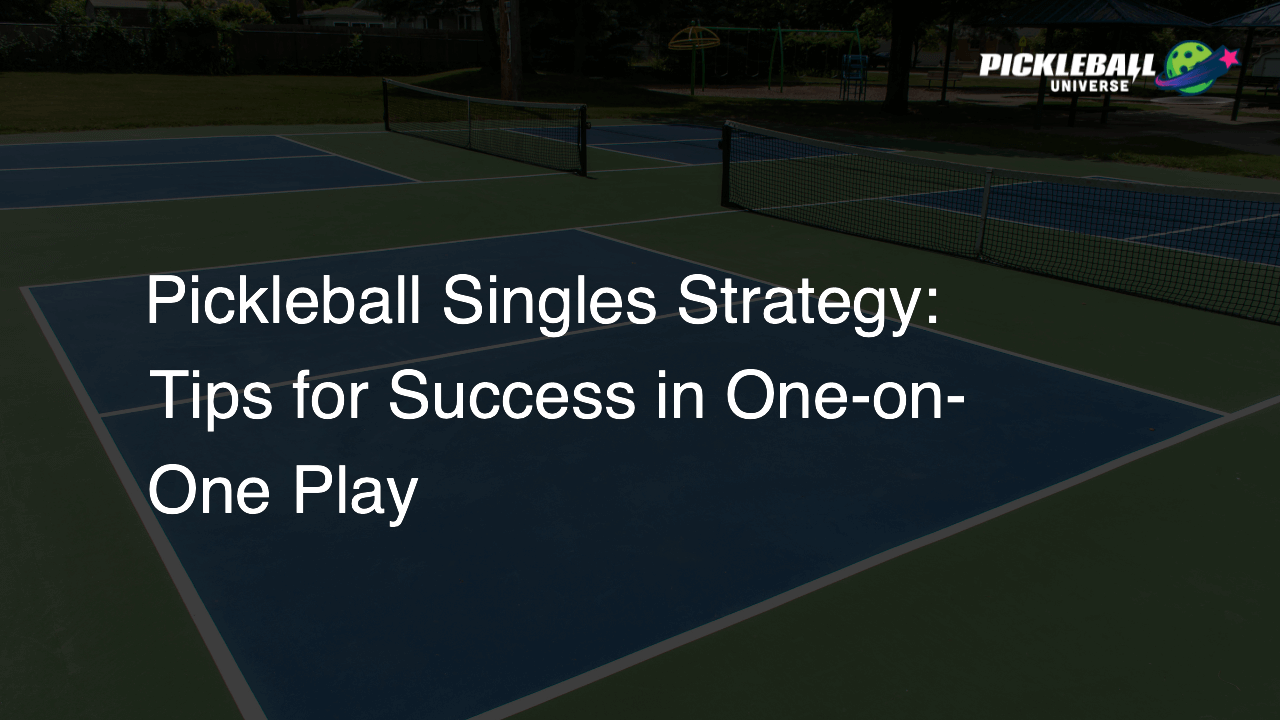 Pickleball Singles Strategy: Tips for Success in One-on-One Play