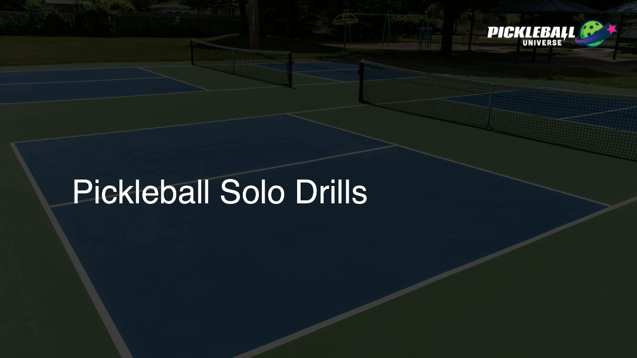 Pickleball Solo Drills
