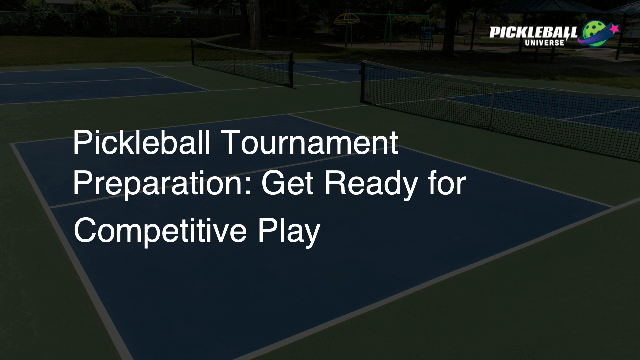 Pickleball Tournament Preparation: Get Ready for Competitive Play