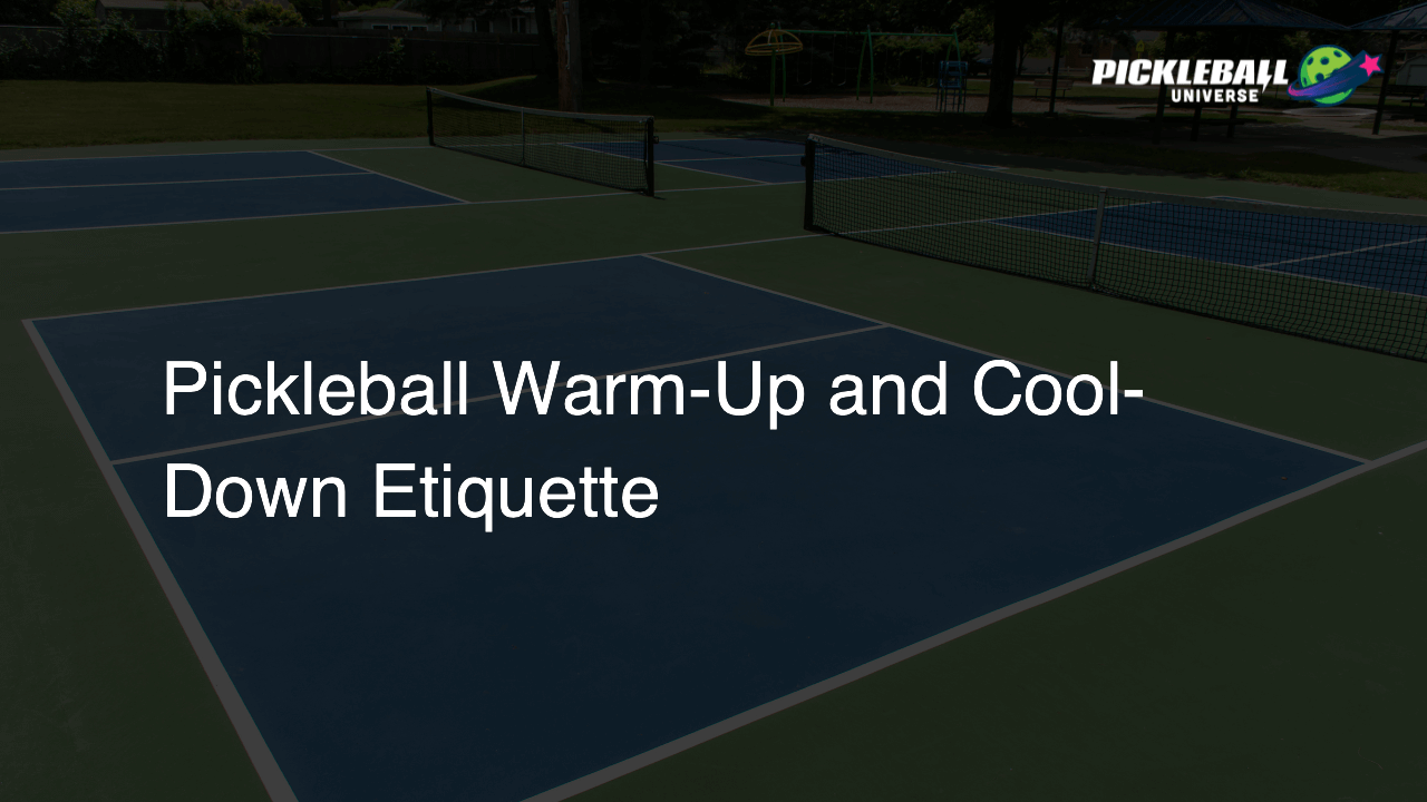 Pickleball Warm-Up and Cool-Down Etiquette