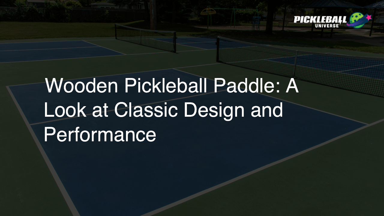 Wooden Pickleball Paddle: A Look at Classic Design and Performance